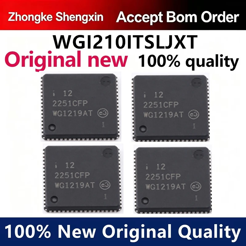 （5pcs-100pcs）WGI210ITSLJXT Ethernet Controller Chip Silk Screen WGI210AT Package QFN-64 Original IC