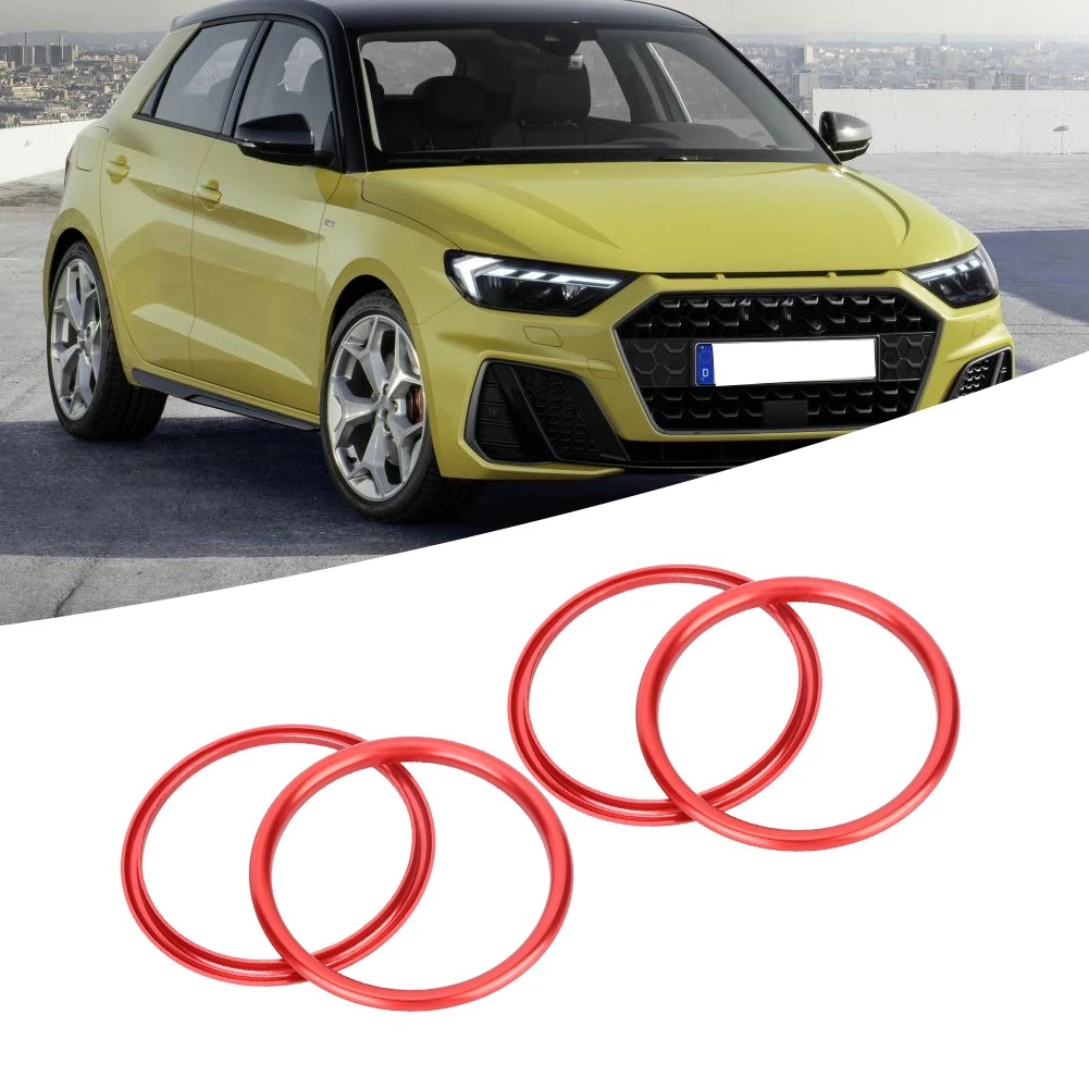 Air Outlet Sticker Air Outlet Trim Car Interior Air Vent Outlet Covr Trim Decorative  Aluminum Alloy Fit for  A1