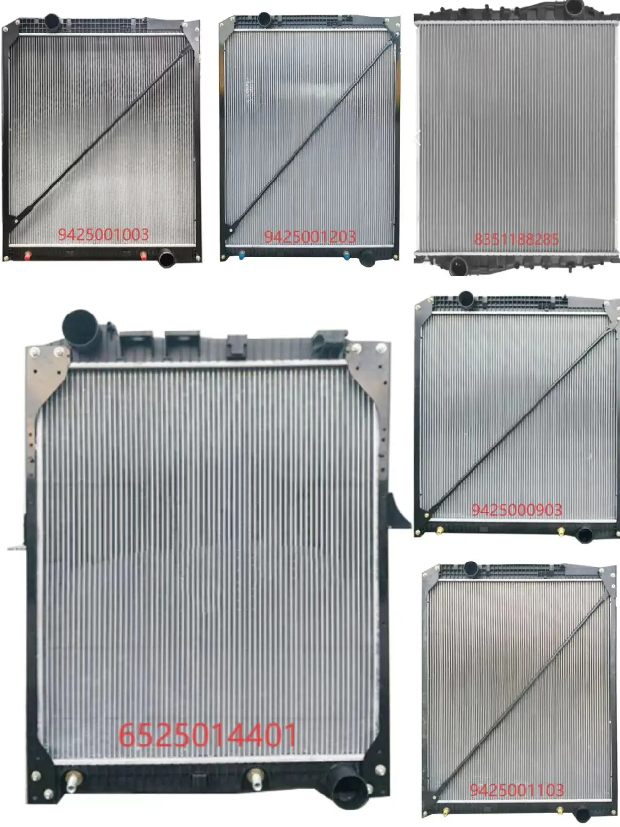 81061016480، 11078079، CR 861 000P، 8MK 376 722-401 مشعاع الشاحنة لـ MAN LION S COACH #2