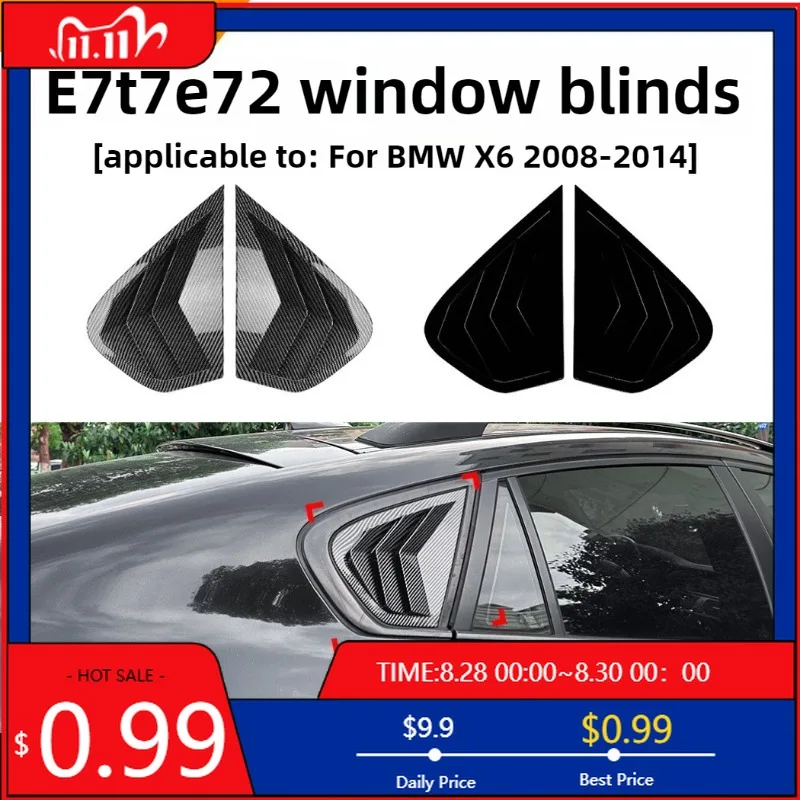 

Hot Ornaments For BMW X6 E71/e72 2008 2009 2010 2011 2012 2013 2014 Window Blinds Car Sticker Exterior Decoration Modificati Int