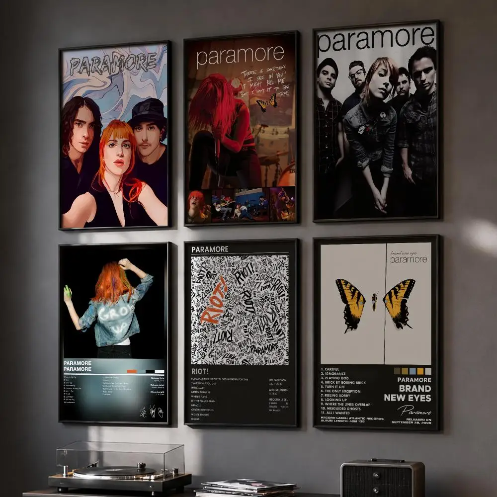 Singer P-Paramore Rock Band Poster HD Home Wall Stickers House Hallway Living Room Bedroom Bar Office Decor Art Prints