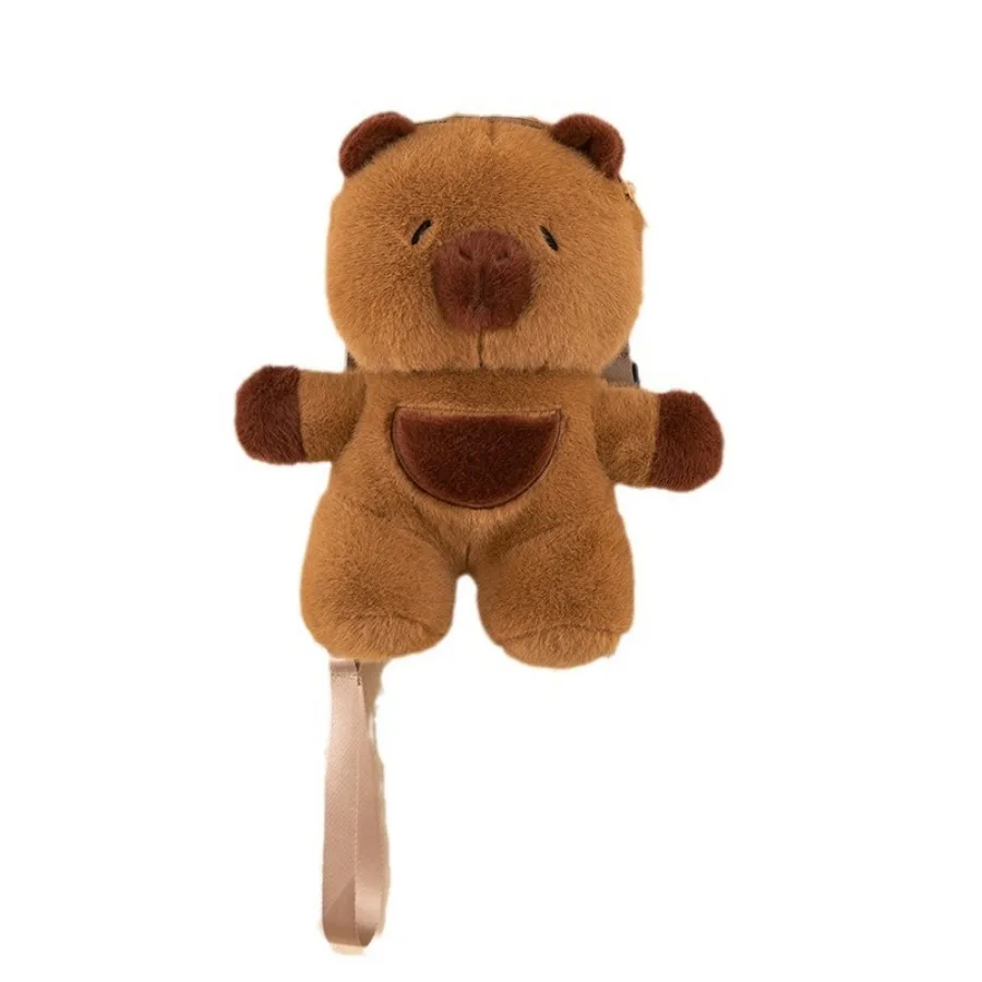 Kids Capybara Doll Plush Backpack Kawaii Animal Plushie Toy Fur Bag Children's schoolbag Mini Knapsack Bags Gifts for Girlfriend