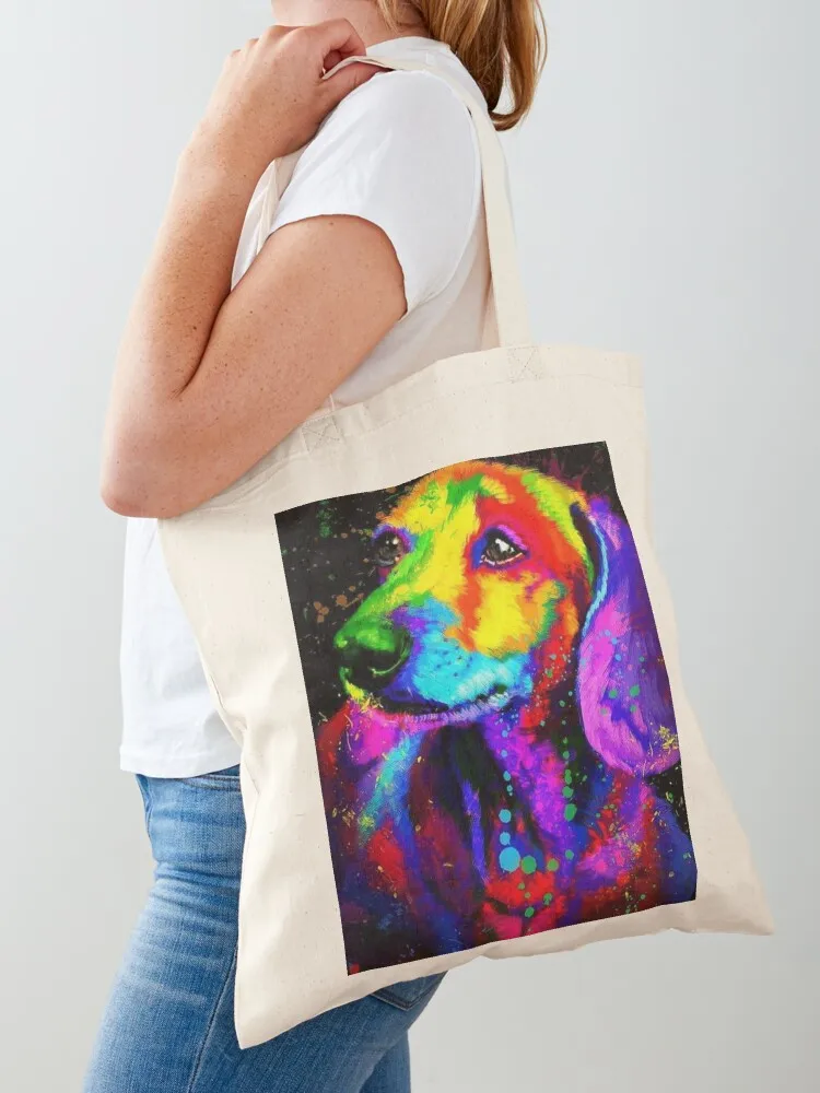 

Dachshund Dog popart art Tote Bag hand bags Candy bags custom bags Canvas shoulder bag