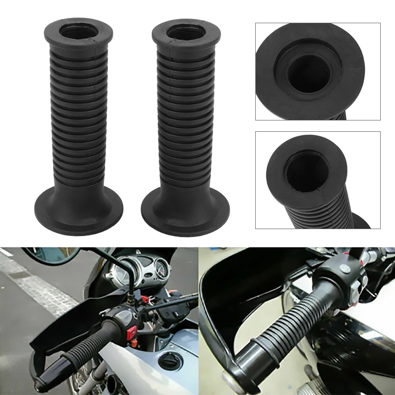 Motorcycle Black Handlebar Hand Grips Bars Cover 7/8\