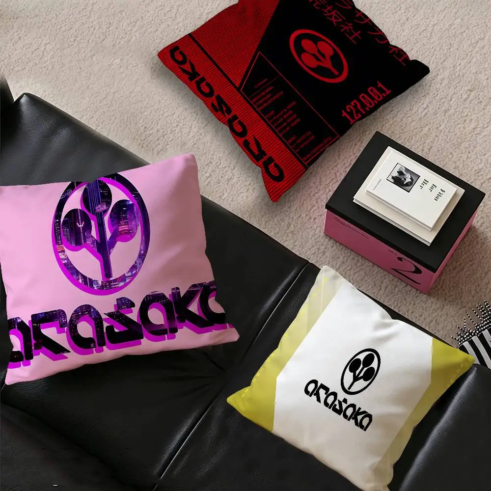 Arasaka Corporation Logo Pillow Anime Pillow Sofa Bed Head Pillow Cover Cushion Cover 45x45 cm Fashion