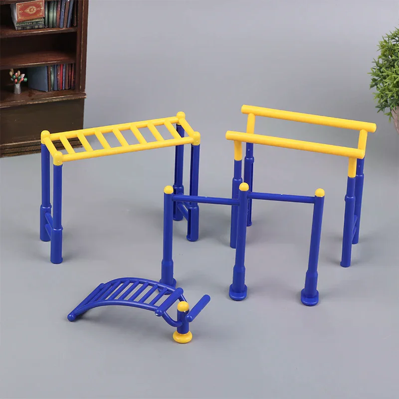 Accessoires de gymnastique miniatures pour maison de poupée, modèles d'équipement de fitness et de parc 1/12.