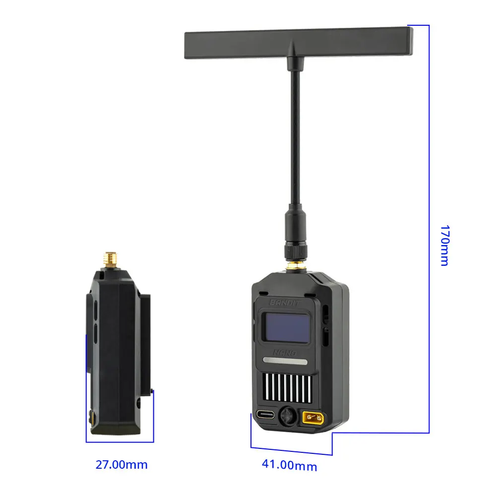 Bandit Nano Elrs 915MHz Receiver for Modeling Remote Controller