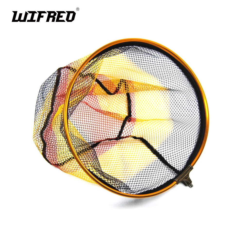 

1PCS Round Landing Net Head Spare with 8mm Male Thread Mesh 5 X 5mm Diameter 30cm 35cm 40cm for Option Bank Rock Carp Fishing