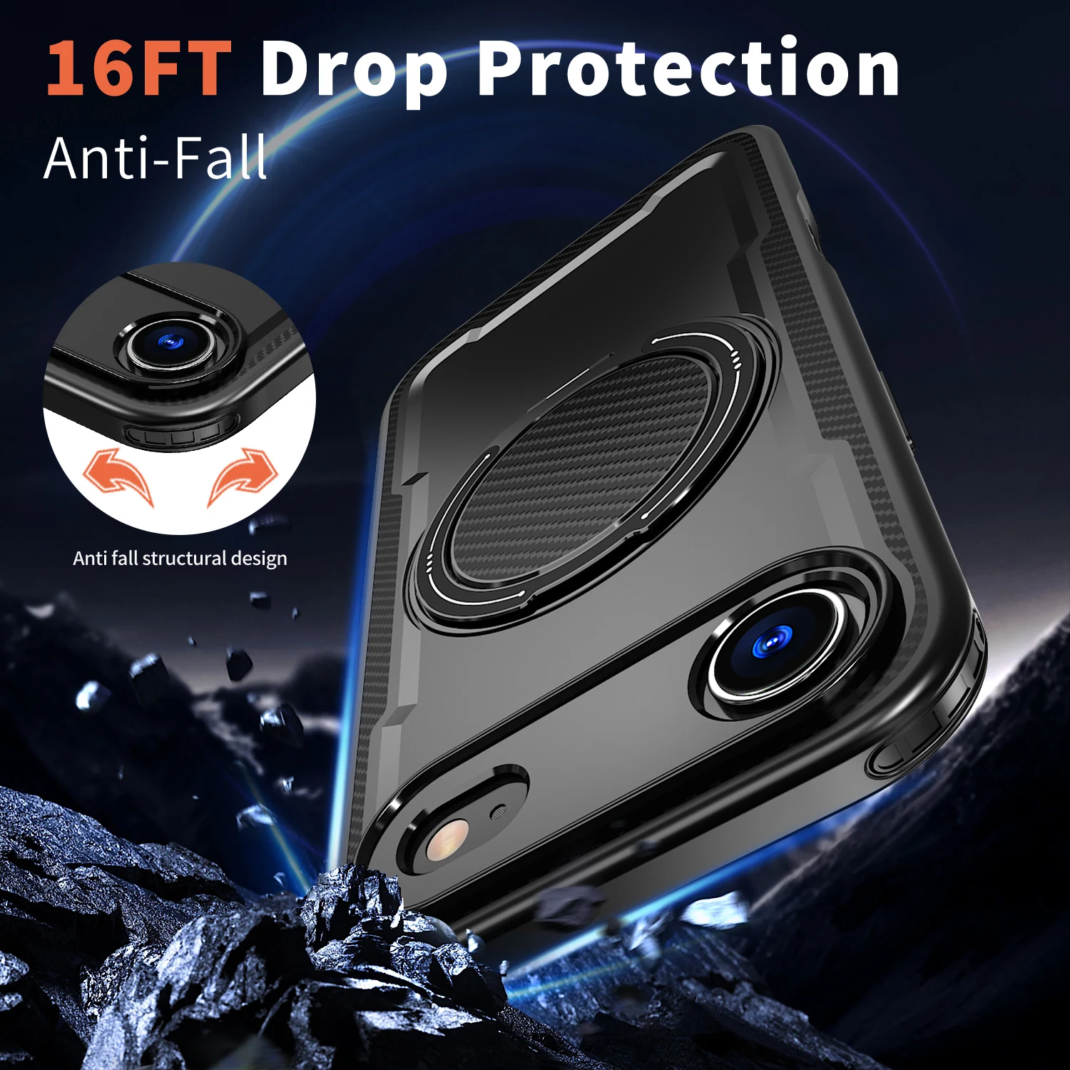 Casing Pelindung Jatuh untuk Iphone 17 Air 16 15 Pro Max 14 Plus 13 12 Pro Iphone 17 Iphone 15 Iphone 16 Iphone 14 Tas Pelindung Kuat