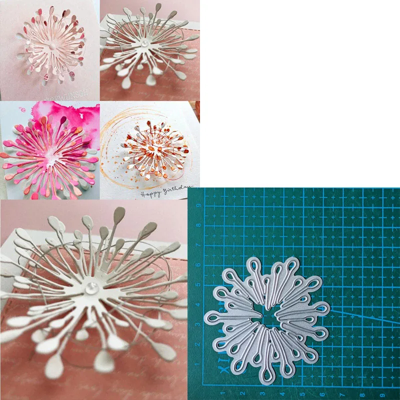 Flowers trees Roses metal cutting dies Scrapbooking decoration paper craft knife mould blade punch template Embossing stencils