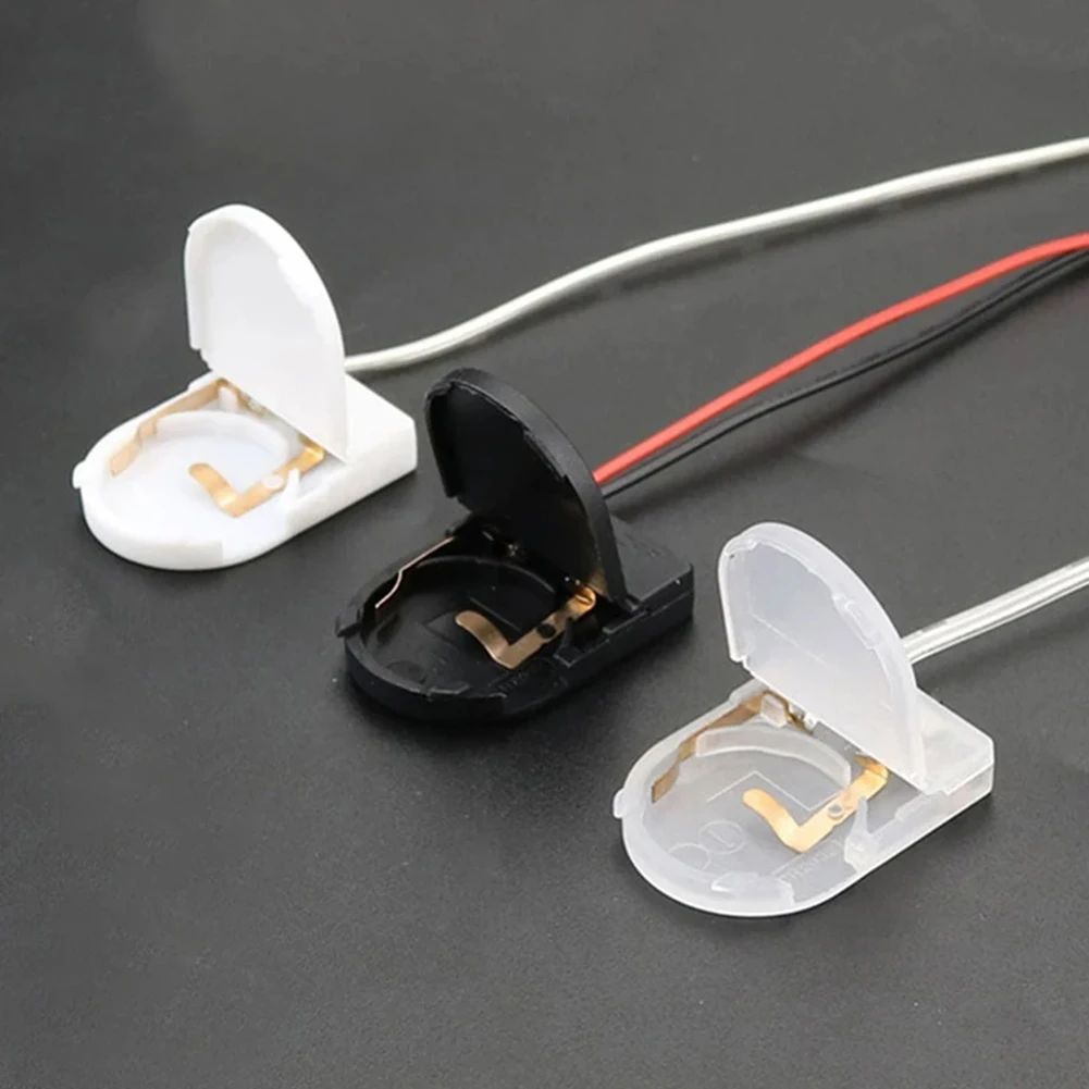 CR2032 LIR2032 Button Coin Cell Battery Socket Holder Case With Switch Leads 3V ON-OFF Switch Battery Box