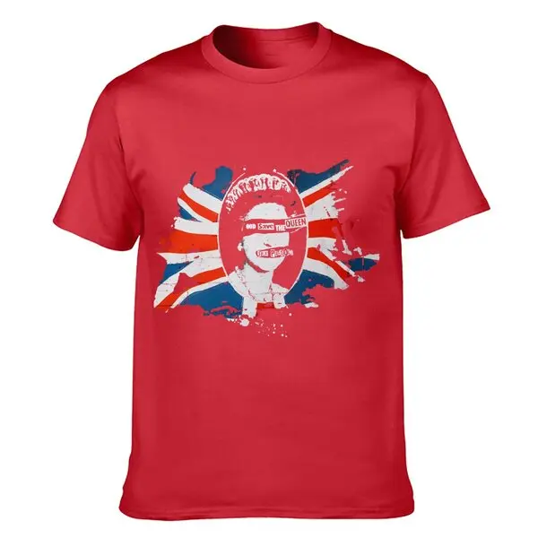 Sex Pistols - God Save The Queen Official Licensed T-Shirt 2024 High quality Brand T shirt Casual Printed 100% Cotton