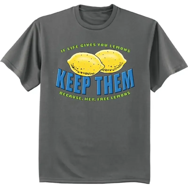Funny Saying Lemons Mens Cartoon T Shirt