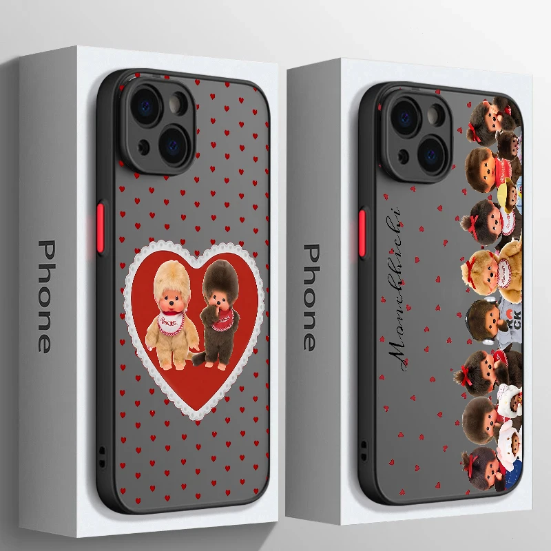 Cartoon M-Monchhichis Phone Case For Samsung Galaxy S25 S24 S23 S22 S21 S20 S10 FE Note20 Plus Ultra Lite 5G Back Cover