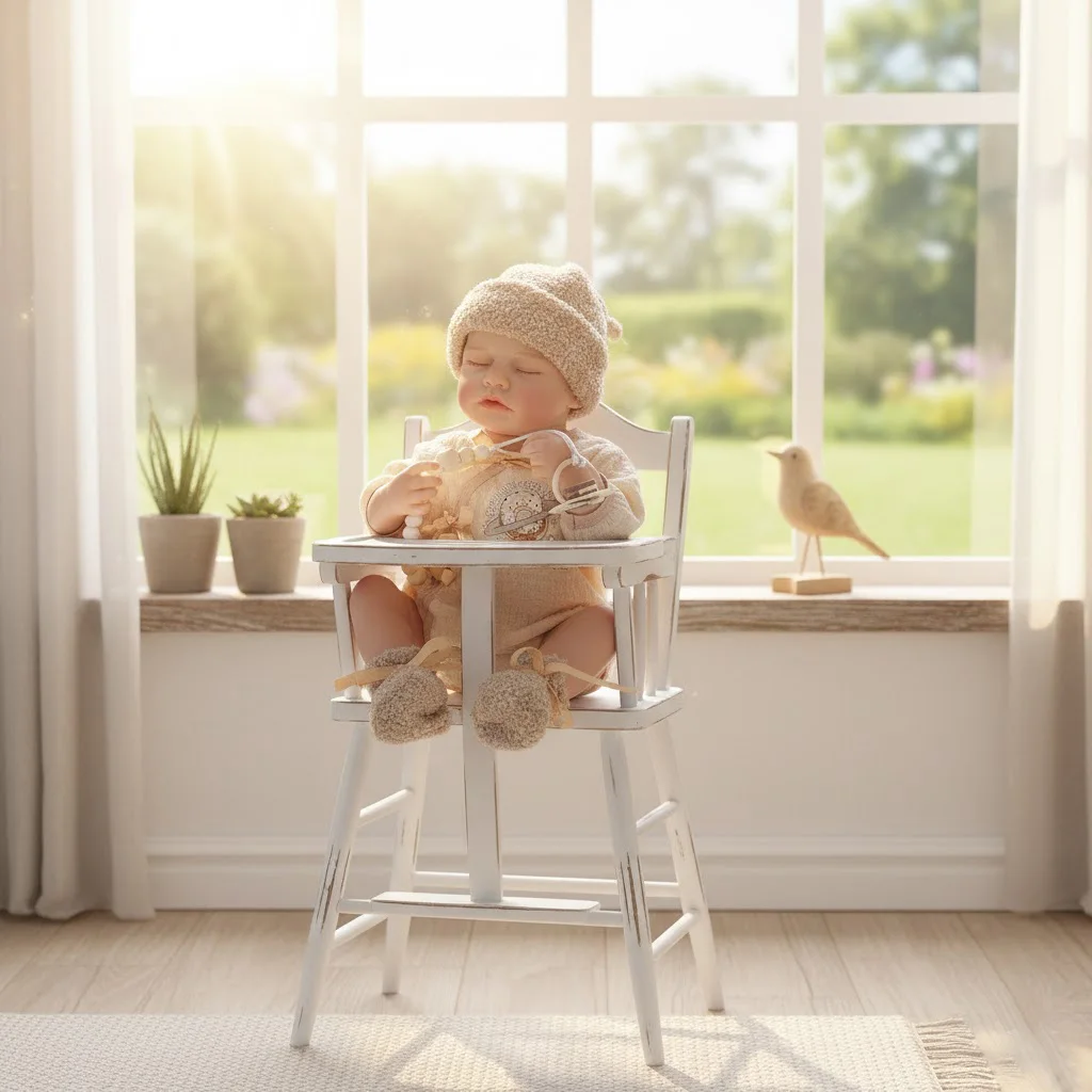 Cloveray 20 inch Full Body Vinyl Realistic Reborn Baby Doll 48cm Vinyl Doll Handmade High Quality High Color Toy Kid Xmas Gift