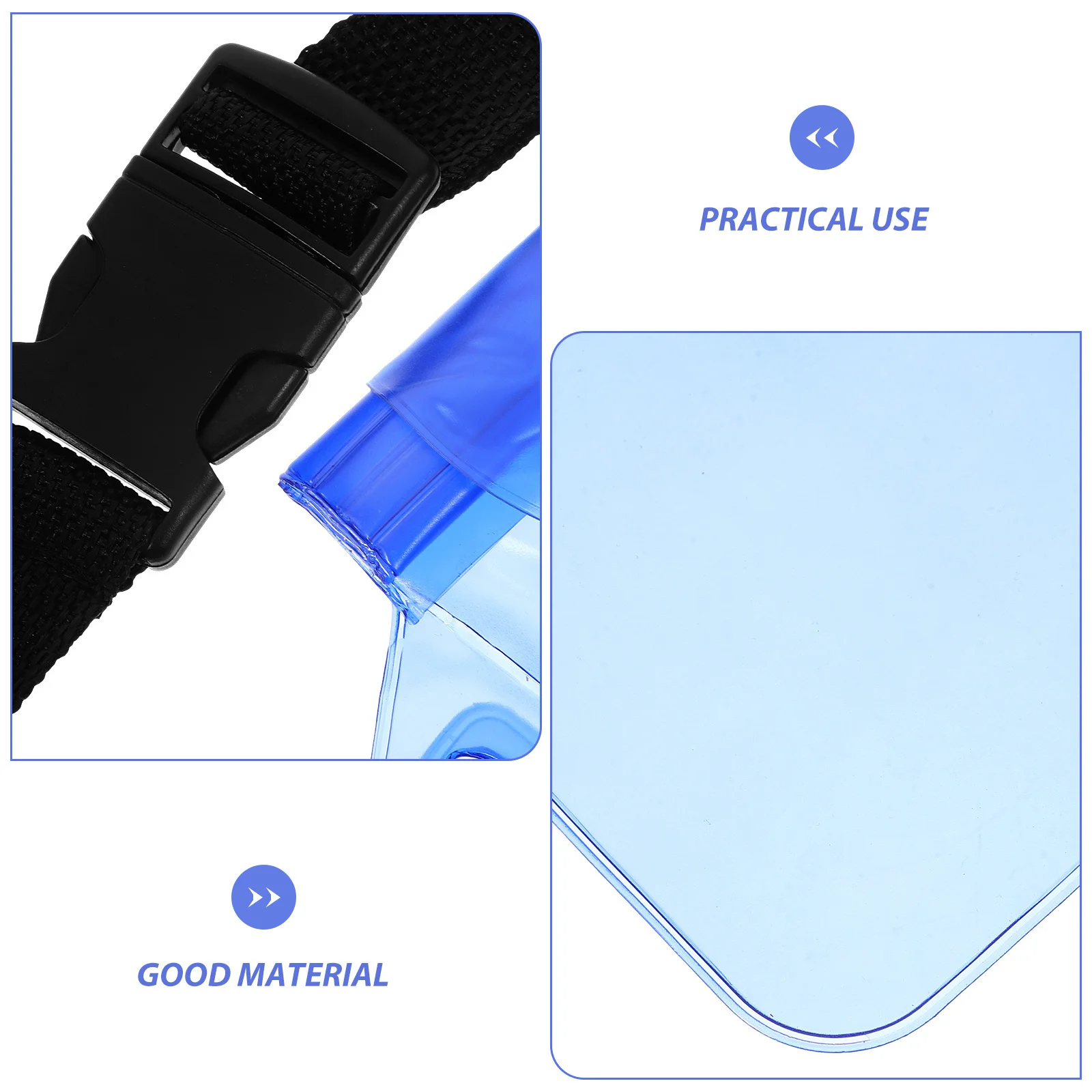 2 pezzi custodia per telefono impermeabile borsa in PVC cintura da corsa regolabile per pesca nuoto campeggio spiaggia uso esterno