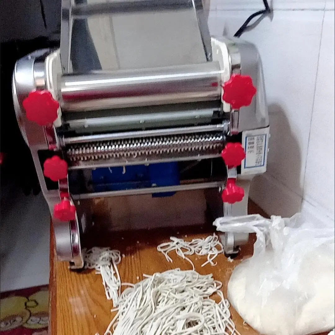 Commercial Dough Machine Stainless Steel Dumpling Wrapper Machine Noodle Maker Automatic Household Small Electric Dough Press