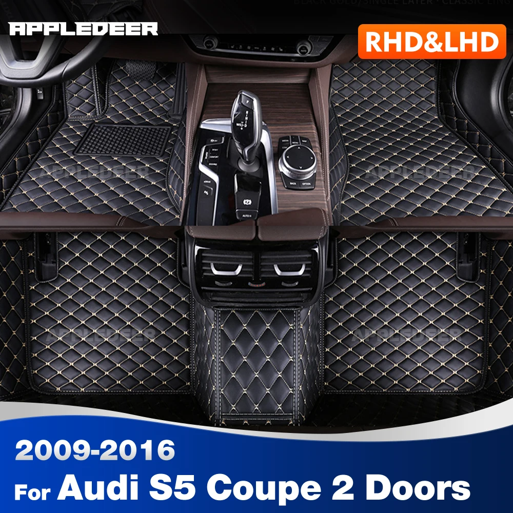 

Car Floor Mats For Audi S5 Coupe 2 Doors 2009-2016 2015 2014 2013 2012 2011 Custom Foot Pads Carpet Cover Interior Accessories