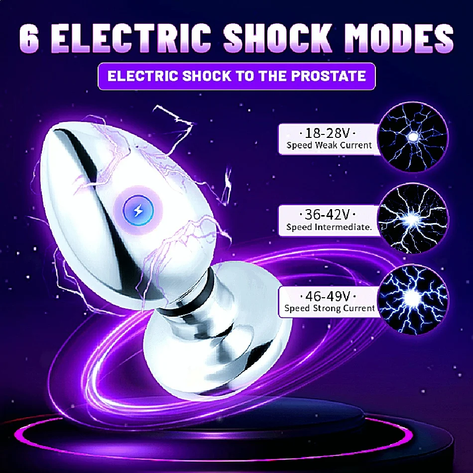 المكونات المعدنية الشرج التحكم عن بعد جهاز تدليك للبروستاتا الكبار لوازم بعقب المكونات هزاز الرجال النساء الجنس لعب صدمة كهربائية تهتز #2