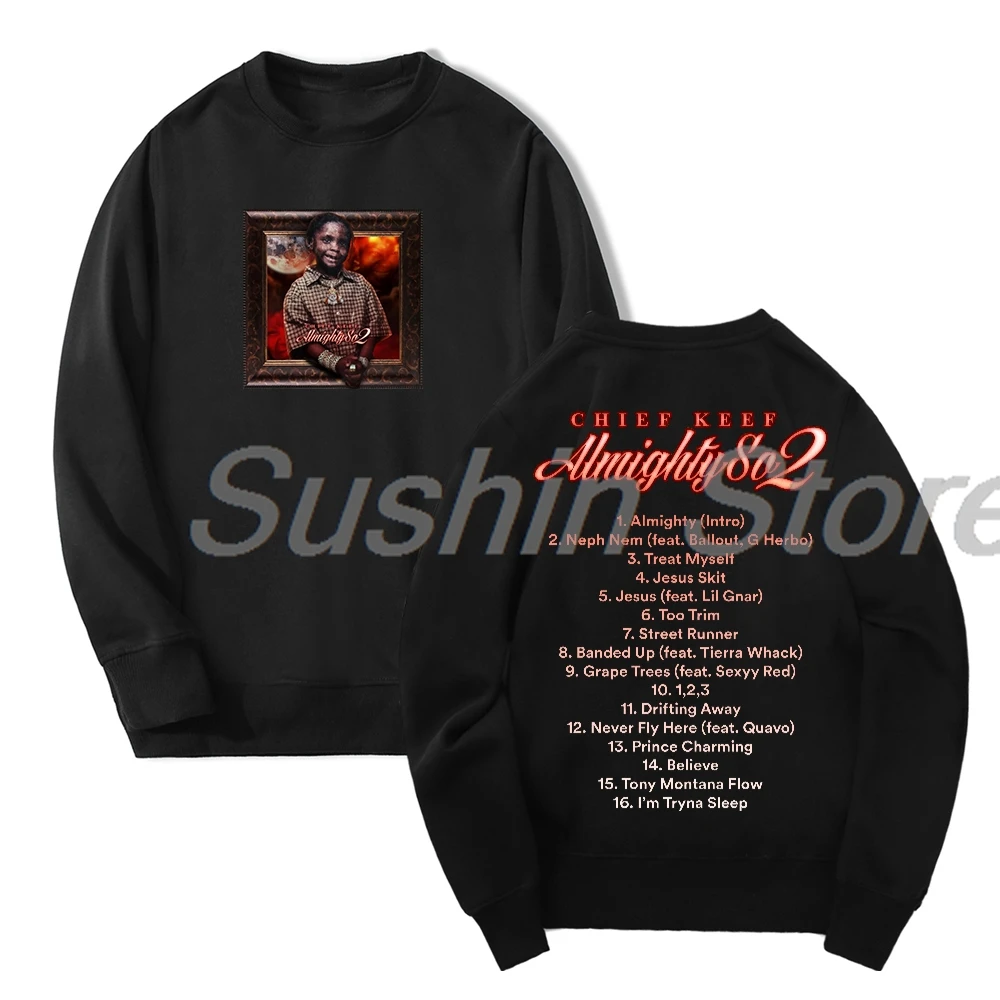 

Chief Keef Almighty So 2 Album Merch A Lil Tour 2024 Crewneck Long Sleeve Streetwear Women Men Sweatshirt Hip Hop Clothes