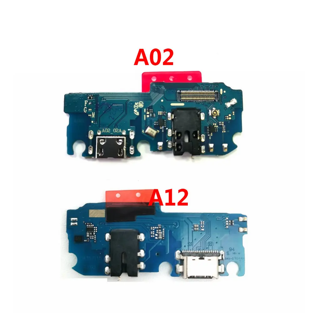 USB Charging Port Board Flex Cable Connector Parts For Samsung A02 A12 Microphone Module Copy With IC