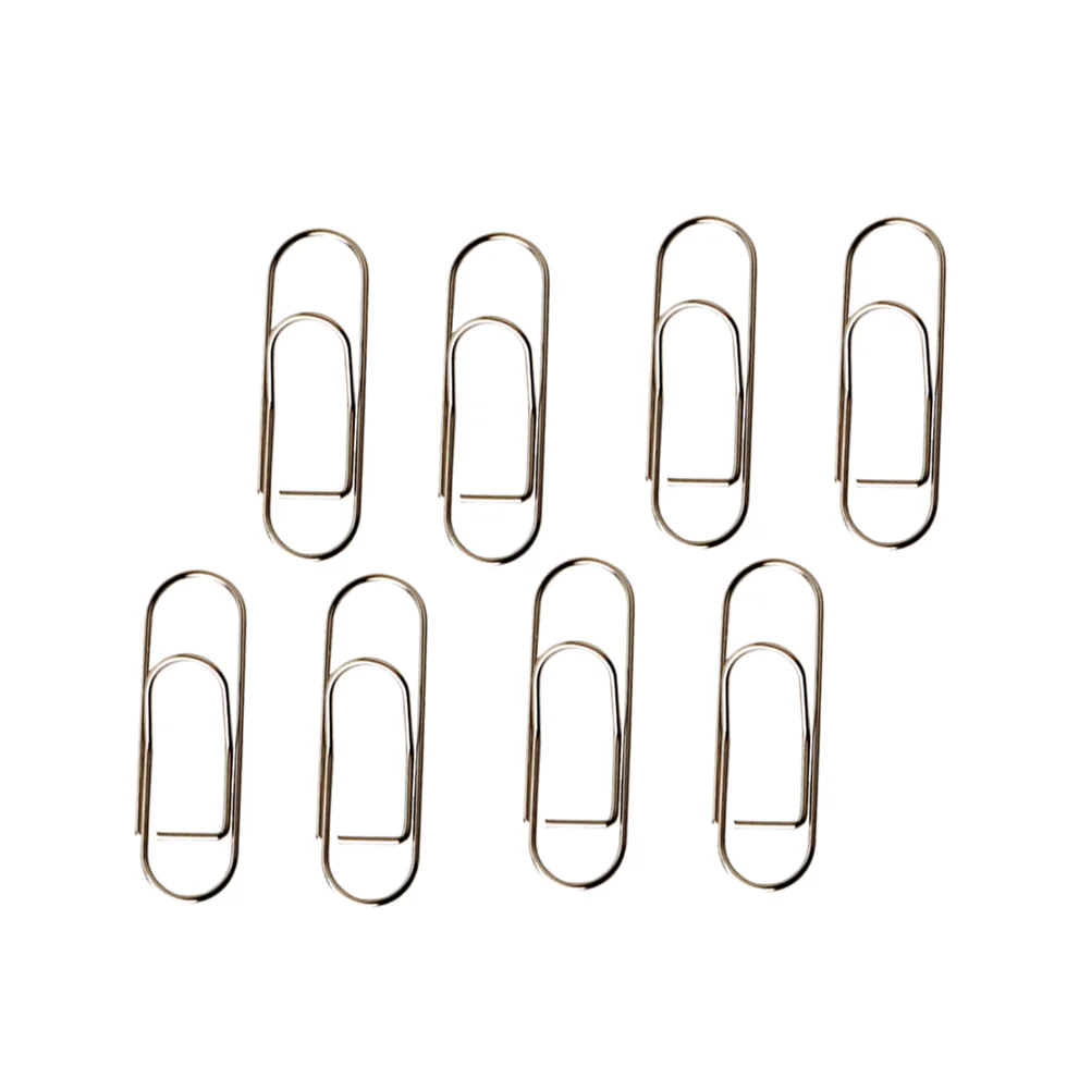 

8 Pcs Plating Paper Clips Shaped Paperclips File Clamps Lovely Bookmarks Pen Notebook Account Office Binder