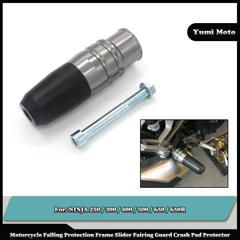 

For KAWASAKI NINJA 250 300 400 650R NINJA500 NINJA650 Motorbike Exhaust Frame Sliders Crash Pads Falling Protector Accessories