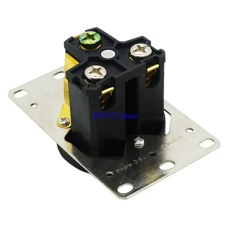 573A 250V 50A RM 650DF NEMA 6 50R Receptacle Flush Mount Power Outlet for Commercial