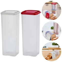 Plastic Sandwich Bread Holder with Airtight Lid Fresh Bread Storage Container Loaf Bread Box for Small Specialty Loaves
