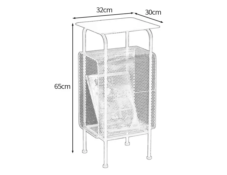 

Fashion Golden Metal Bedside Shelf Multi-layer Steel Wire Coffee Desk Magazine Rack Fashion Design Book Storage Organizer