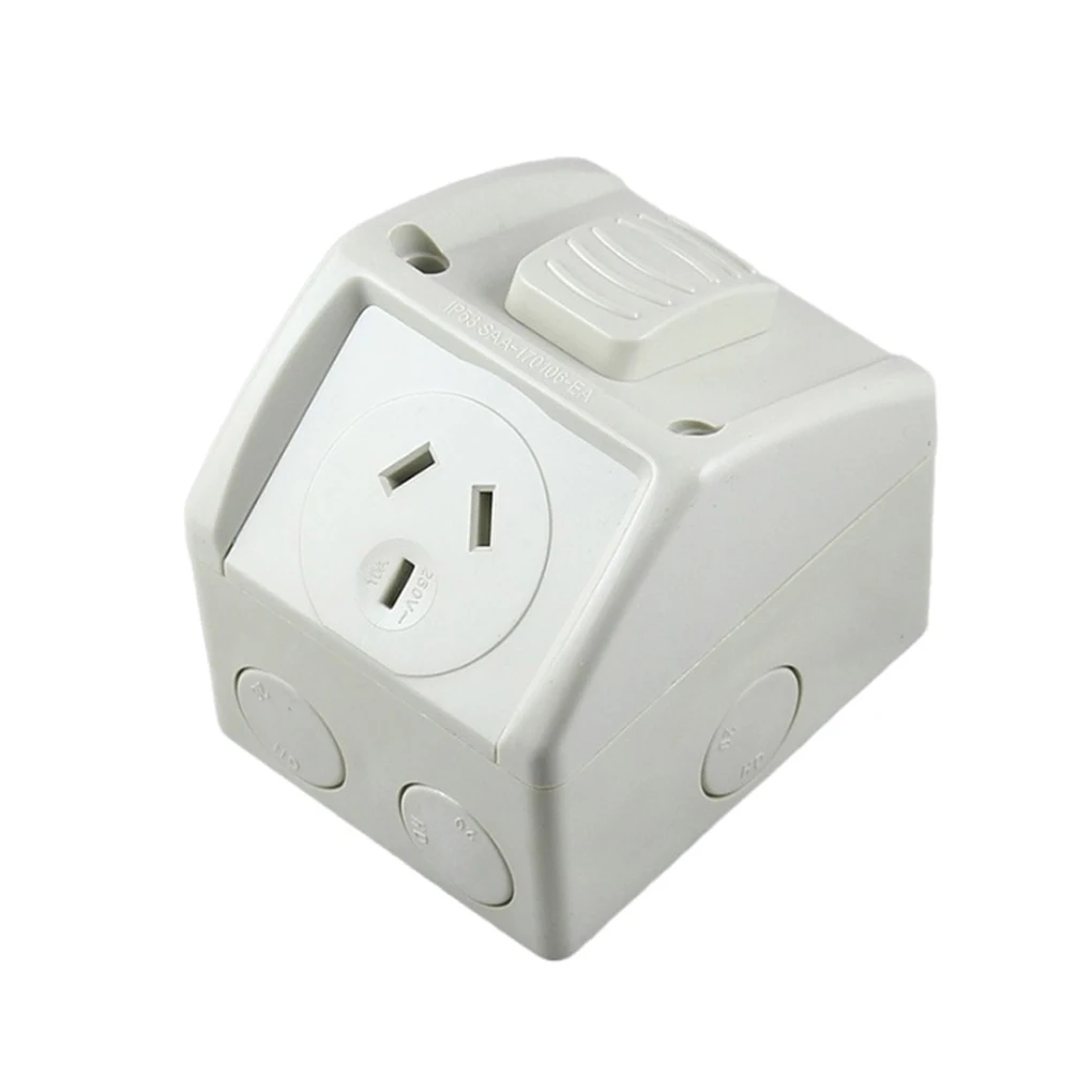 

15A Power Point Single/Double Power Point 15 Amp Socket Waterproof Outdoor Single Socket AU Plug