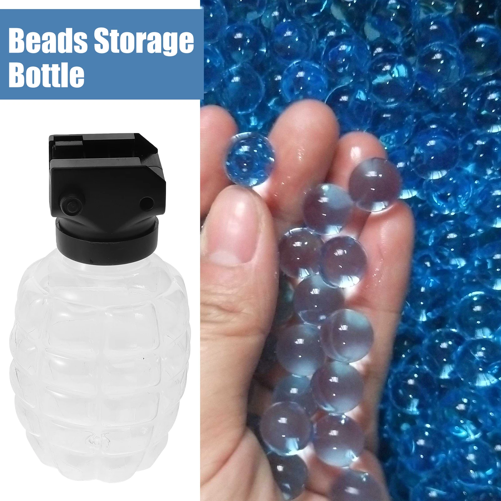 

3 Sets Beads Storage Bottles Pineapple Design 1 Bottle 1 Connector Transparent Container Refill Plastic Bottles