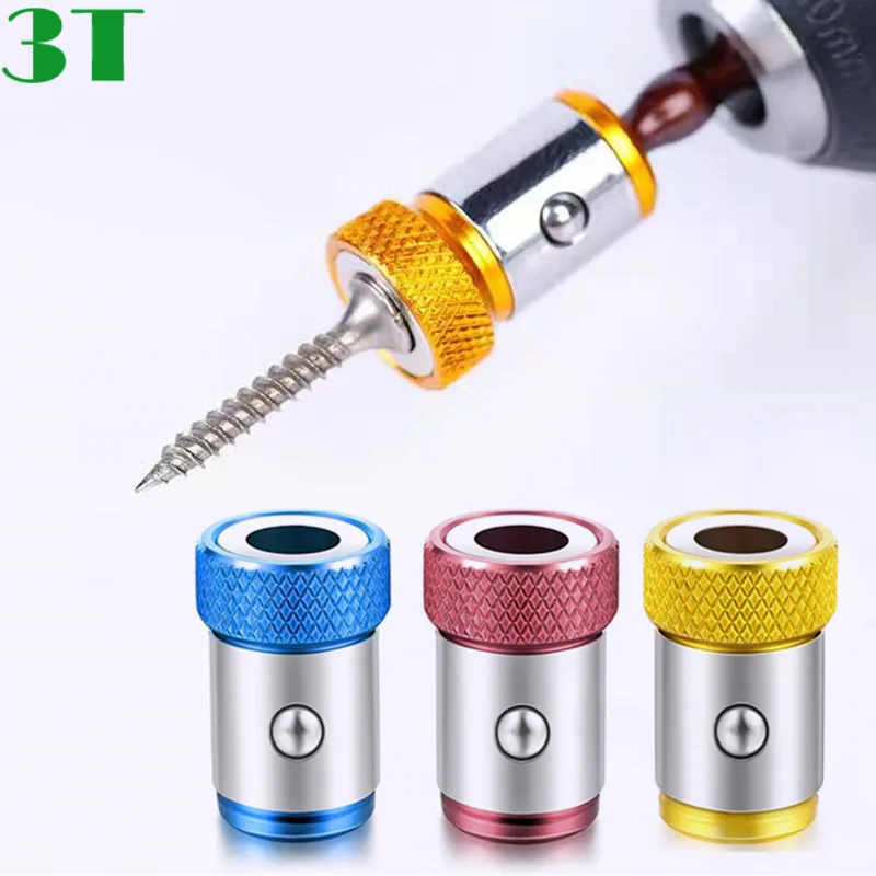 

3PCS Screwdriver Magnetic Ring 1/4'' Universal Screwdriver Bits Magnetic Ring for 6.35mm Shank Anti-Corrosion Phillip Drill Bit