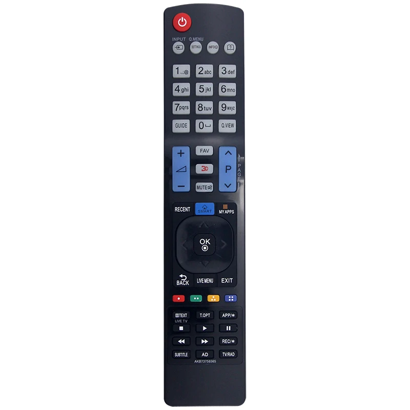 Compatible con TV 55LY570H 47LA6200 50LA6205 55LM8600 42LM6700 47LA6200-UA, control remoto AKB73756565, piezas de repuesto