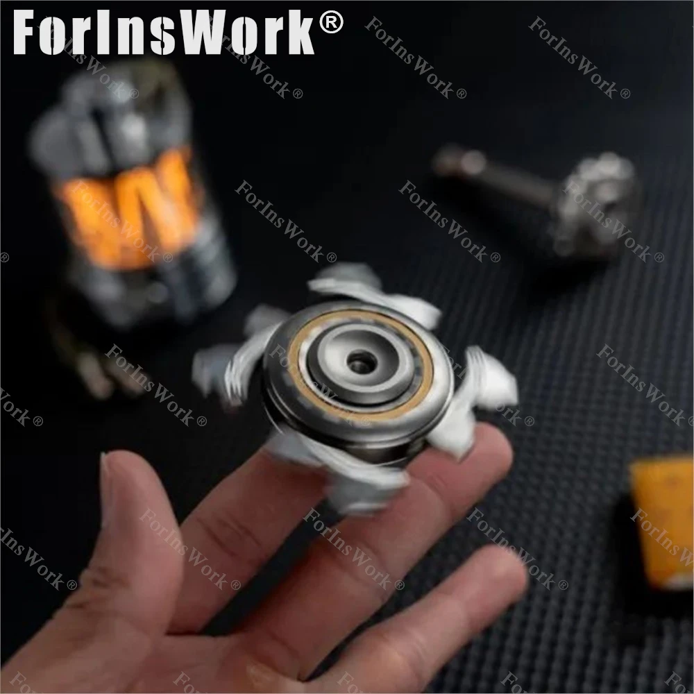 DJGEDC Lotus Gyro Accessori per armature aperte Fidget Spinner Gadget EDC in metallo Gadget Fidget per adulti