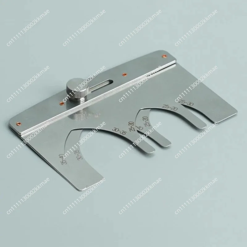 Nattools Pattern Template Assisted Cutting Die Stainless Steel Ruler Adjustable Belt Spear Tail Fixed Specification Belt End