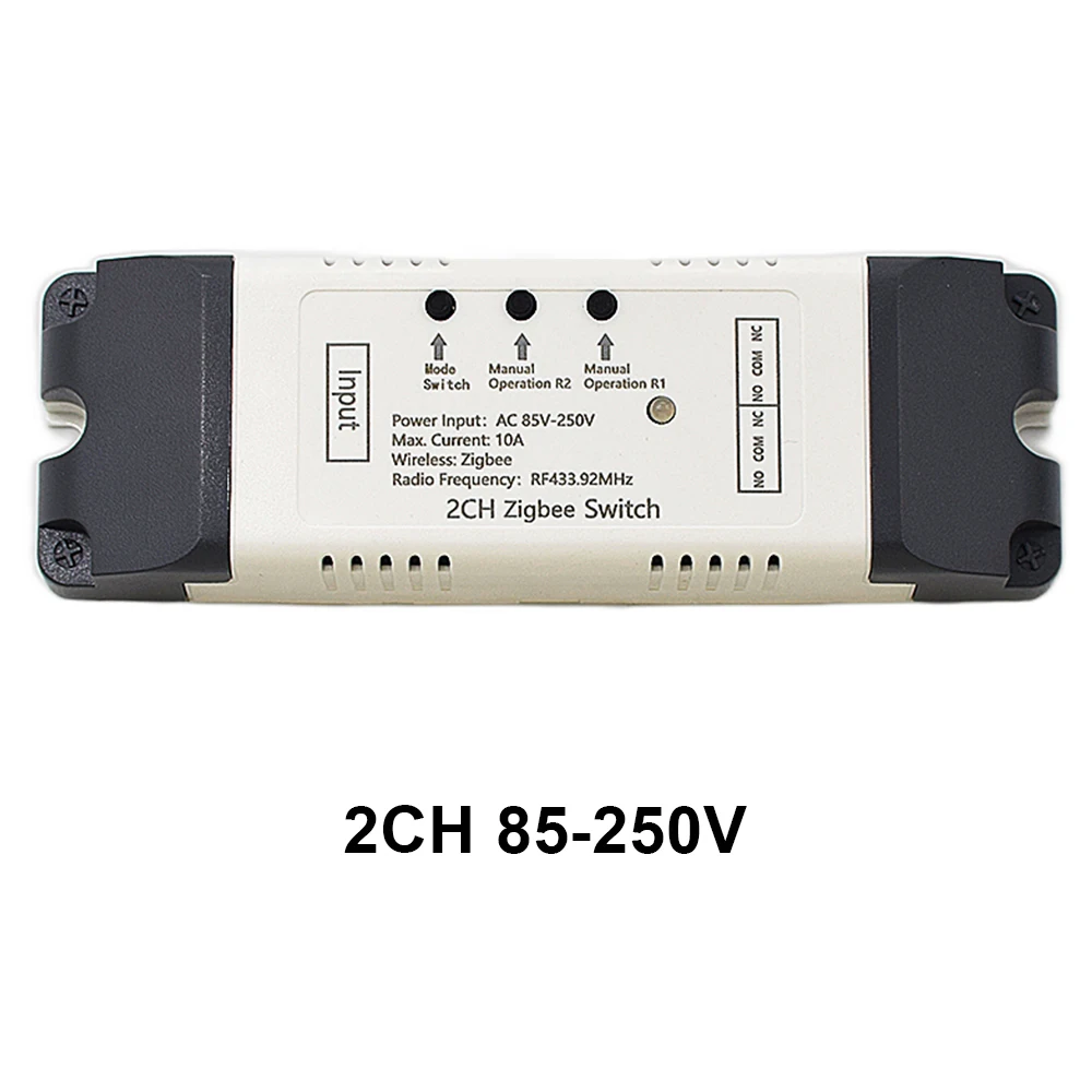 Zigbee 2CH Tuya Smart Switch Smart life Module,DC 12V 24V 32V, 2 Channel Pulse RF433 Relay,2MQTT Gateway