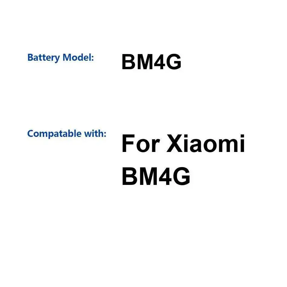 

Mobile Phone Battery For Xiaomi BM4G Durable 4000Mah