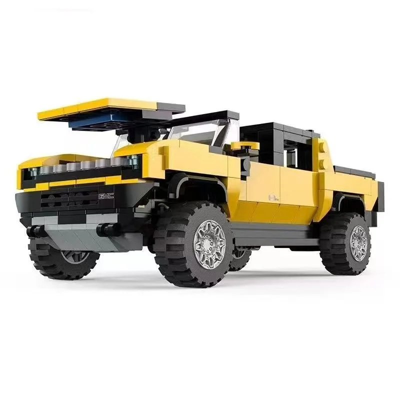 Scale 1:30 City Technical HUmmer EV Racing Car Building Blocks Supercar Model Bricks Adults Kids Toys Birthday Gift