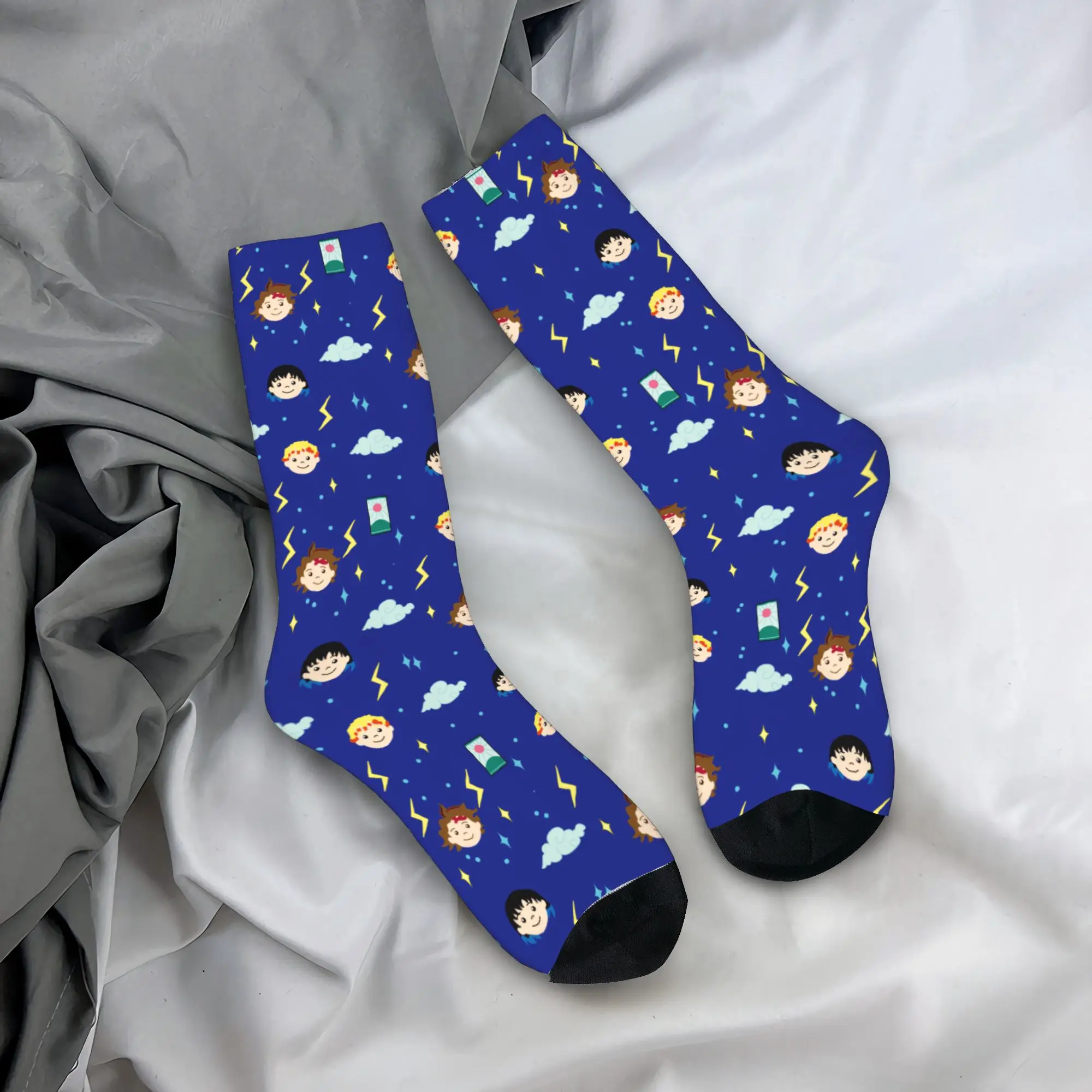 Autumn Winter Harajuku Men's Women's Demons Slayers Anime Socks  Breathable Crew Socks