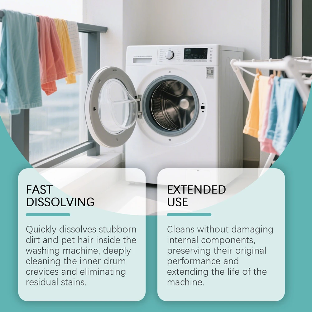 

Front-load Washing Machine Descaler Tablets Gentle Formulas Safe For Machine And Clothes. Fresh-laundry Every Wash