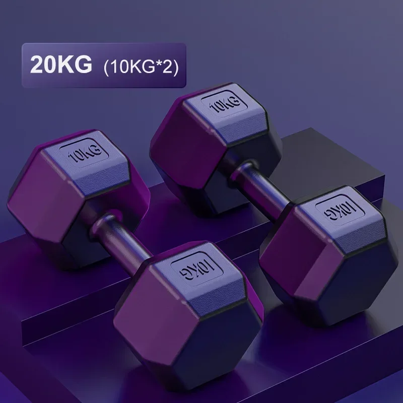 Hexagonal Dumbbell Fitness Weight Lifting Exercise Dumbbell Fitness Equipment Arm Muscle Training Home Fitness Equipment