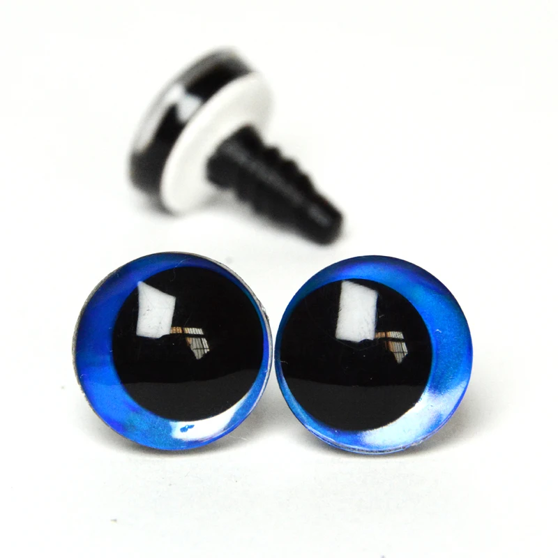 20 Stück 16 mm, 18 mm, 20 mm, 25 mm, 30 mm, Cartoon-3D-Glitzer-Spielzeugpuppe, Pupillenaugen mit Unterlegscheibe – Farbgrößenoption – Detail 4