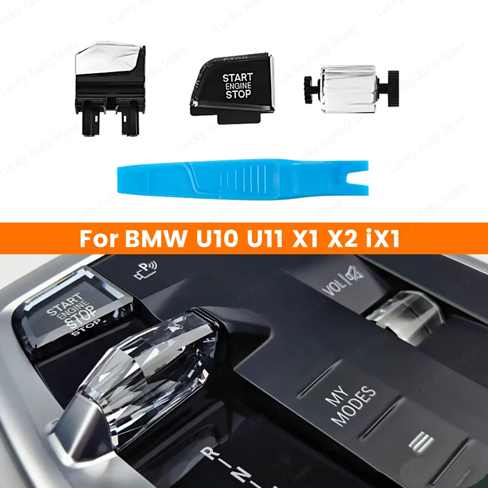 3-Piece Set With Paddle Shifters For Left-Hand Drive BMW x1 ix1 u1 u12 x2 ix2 u10 Car Crystal Style Lnterior Kit 2023-2025 Car
