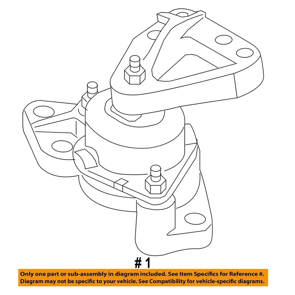 Bb5Z-6038F Engine Front Mount Transmission Support for Ford Explorer 2012-2019 2.3T 2.0T