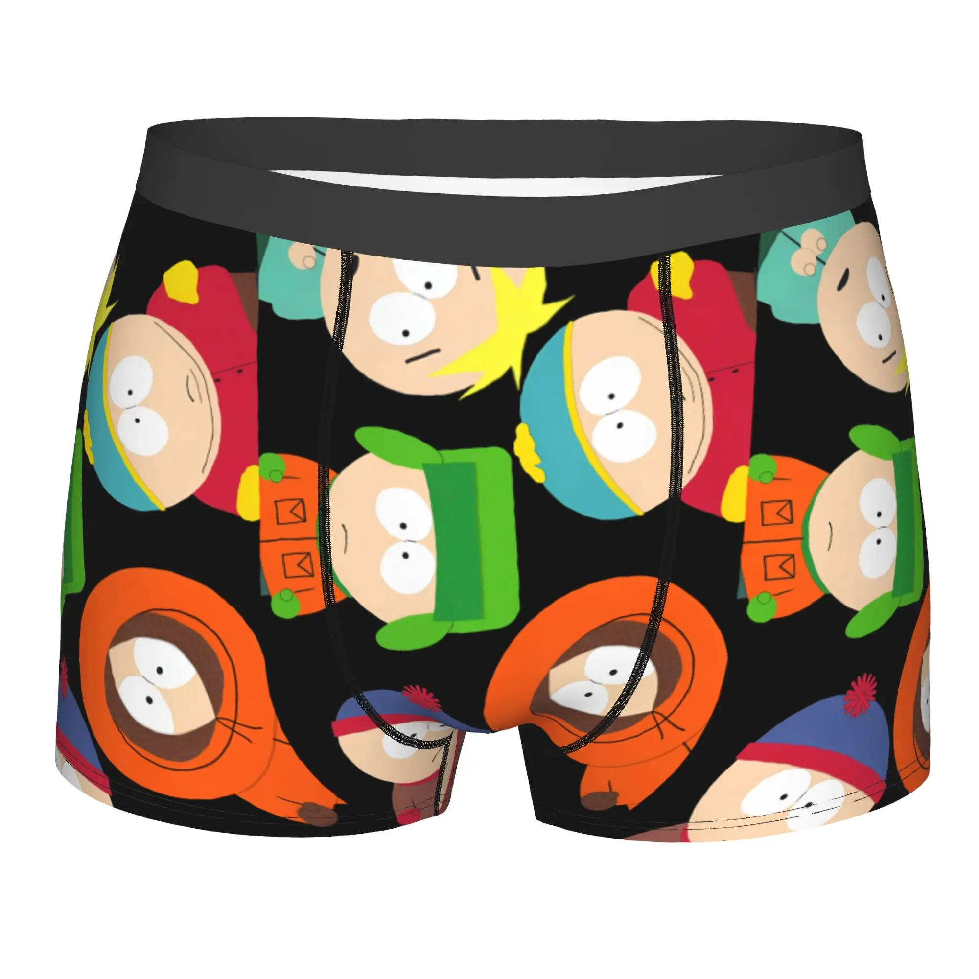 Calzoncillos bóxer clásicos elásticos personalizados para hombre con estampado de dibujos animados Cool Southes
