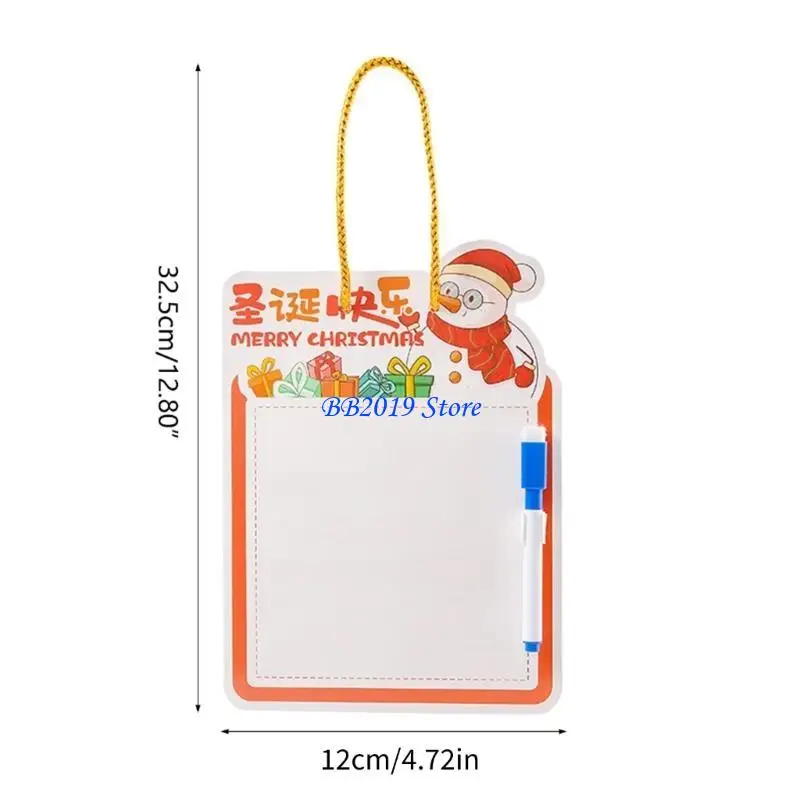 Q0KB świąteczna tablica kreślarska do tablicy dziecięcej tablicy tablicy Toddler Blackboard
