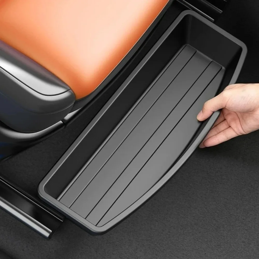 Under Seat Storage Box Universal Car Seat Bottom Organizer Box Removable Storage Box Gadget Case Universal Accessories