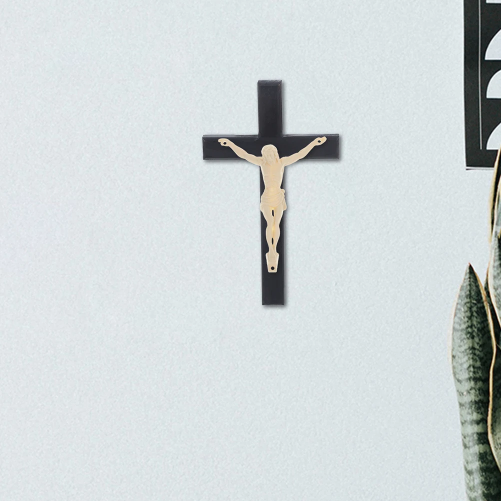 

6pcs Jesus Decorative Ornaments Handcrafted Cross Assembly DIY Figurine Home Office Plastic Model Religious Art Craftsmanship