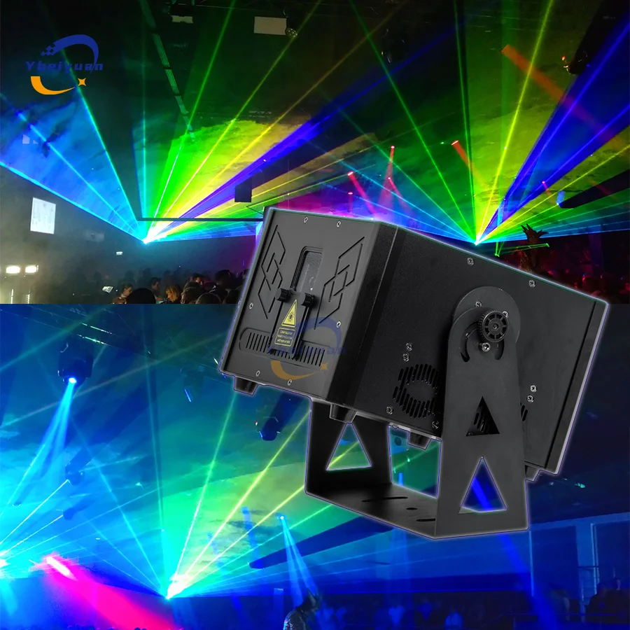 Luz Láser de Animación RGB a Todo Color de 15W, ILDA, RJ45, DMX, Control por Aplicación Móvil, Luz Láser para… — oferta en AliExpress